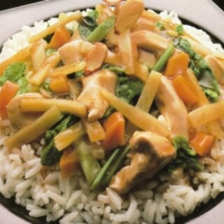 鳥肉と白菜の中華ご飯